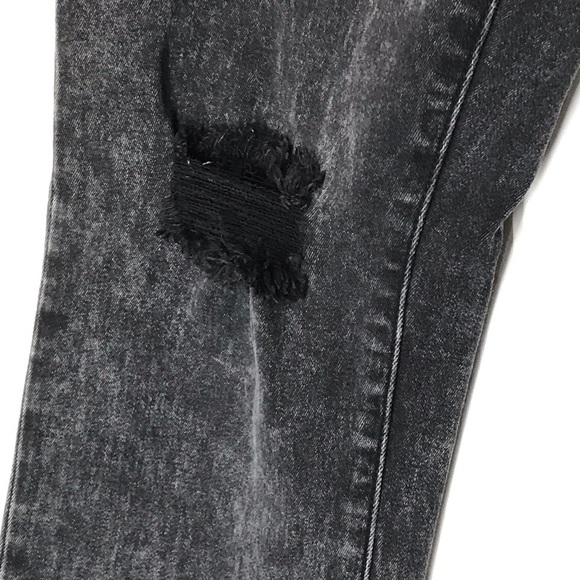 Super Skinny Decree Jeans Juniors Size 9 Black Distressed‎ - Picture 6 of 8